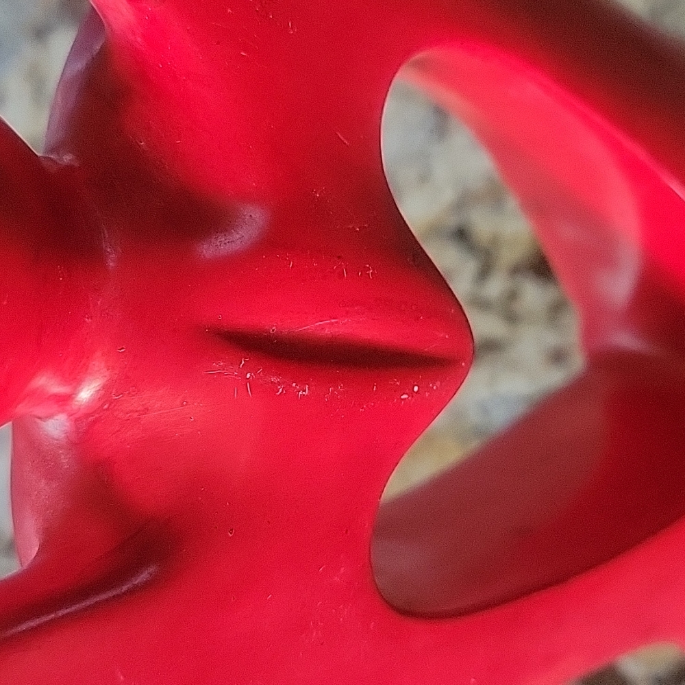 Soapstone red hearted angel - Picture 8 of 12